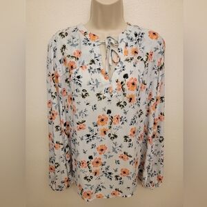 Loft Ladies Long Sleeve Floral Blouse